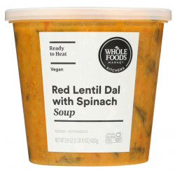 Whole Foods Market - Red Lentil Dal with Spinach Soup